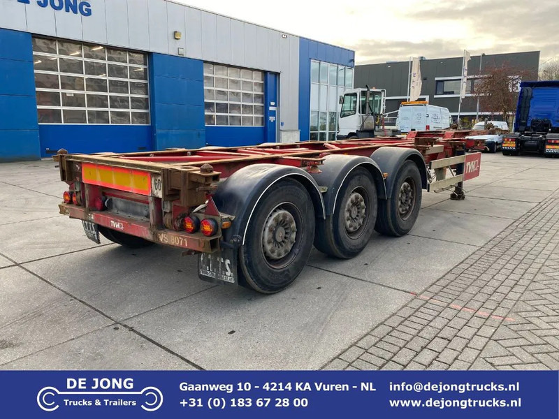 Van Hool Container Chassis / 2x Extendable / SAF + Disc - Semi-reboque transportador de contêineres/ Caixa móvel: foto 1 Van Hool Container Chassis / 2x Extendable / SAF + Disc - Semi-reboque transportador de contêineres/ Caixa móvel: foto 1