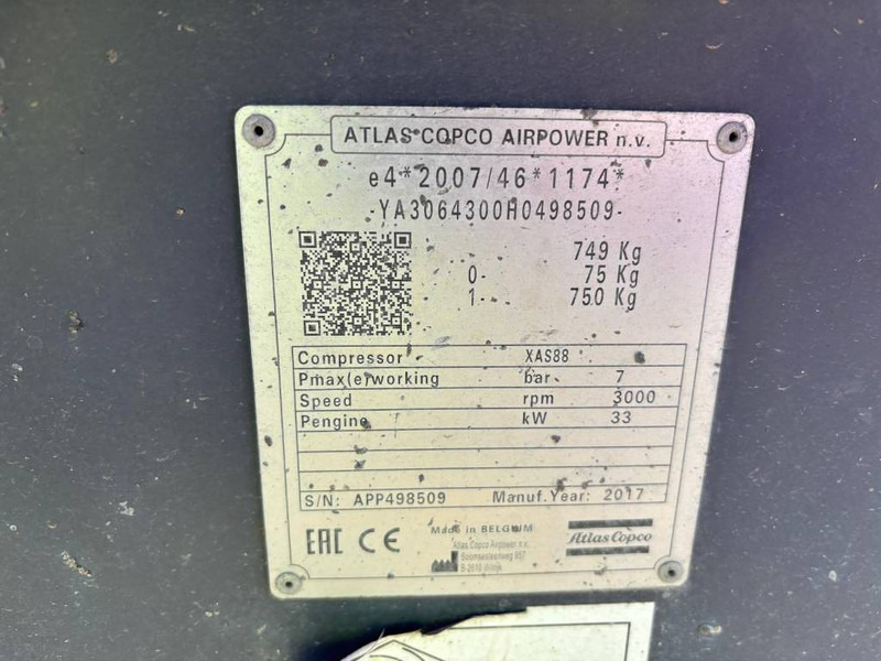 Atlas-Copco XAS 88 - Compressor de ar: foto 5 Atlas-Copco XAS 88 - Compressor de ar: foto 5