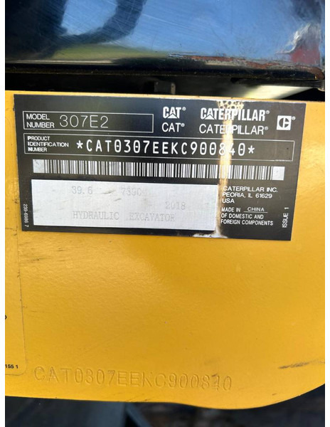 Cat 307E2 - Escavadora de rastos: foto 5 Cat 307E2 - Escavadora de rastos: foto 5