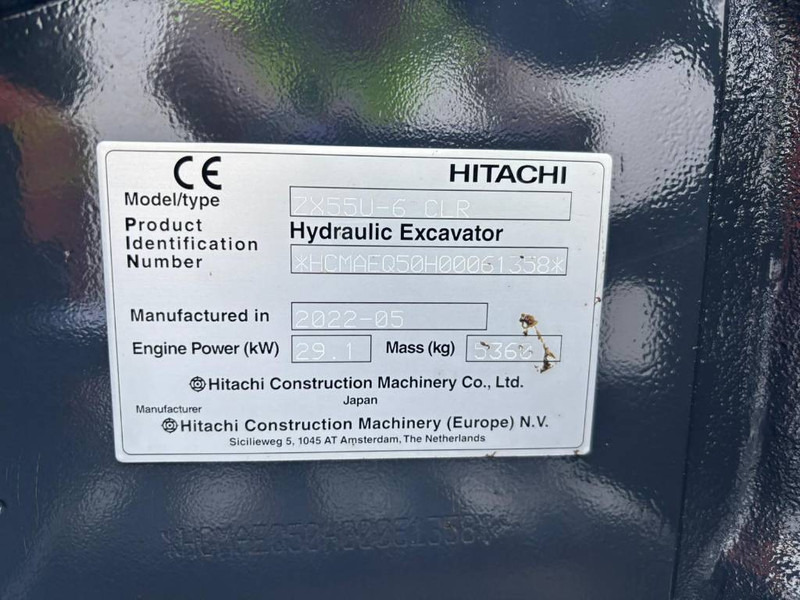 Hitachi ZX 55 U-6 CLR - Mini escavadeira: foto 5 Hitachi ZX 55 U-6 CLR - Mini escavadeira: foto 5
