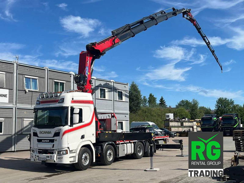 Scania R 590 + HMF 9520 K6 + Jibb + Winch - Camião grua: foto 1 Scania R 590 + HMF 9520 K6 + Jibb + Winch - Camião grua: foto 1