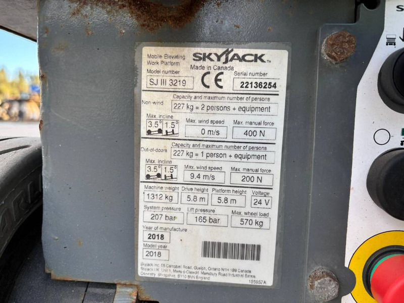 Skyjack SJ III 3219 - Plataforma de Tijera/ Plataforma de tesoura: foto 5 Skyjack SJ III 3219 - Plataforma de Tijera/ Plataforma de tesoura: foto 5