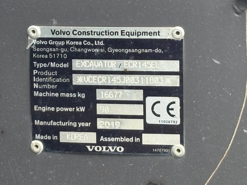 Volvo ECR 145 EL - Escavadora de rastos: foto 5 Volvo ECR 145 EL - Escavadora de rastos: foto 5