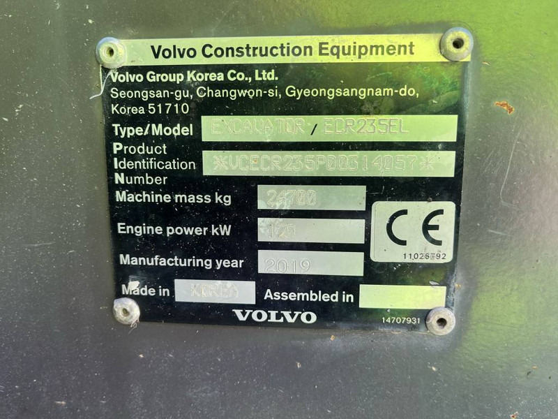 Volvo ECR 235 EL - Escavadora de rastos: foto 5 Volvo ECR 235 EL - Escavadora de rastos: foto 5