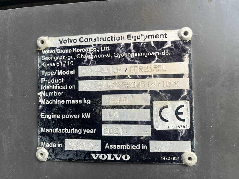 Volvo ECR 235 EL - Escavadora de rastos: foto 5 Volvo ECR 235 EL - Escavadora de rastos: foto 5