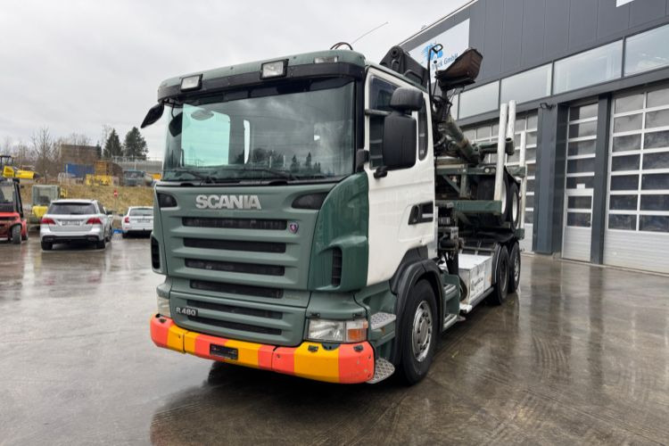 Scania R480 6x2 Loglift F265 mit Dolly - Camião: foto 1 Scania R480 6x2 Loglift F265 mit Dolly - Camião: foto 1