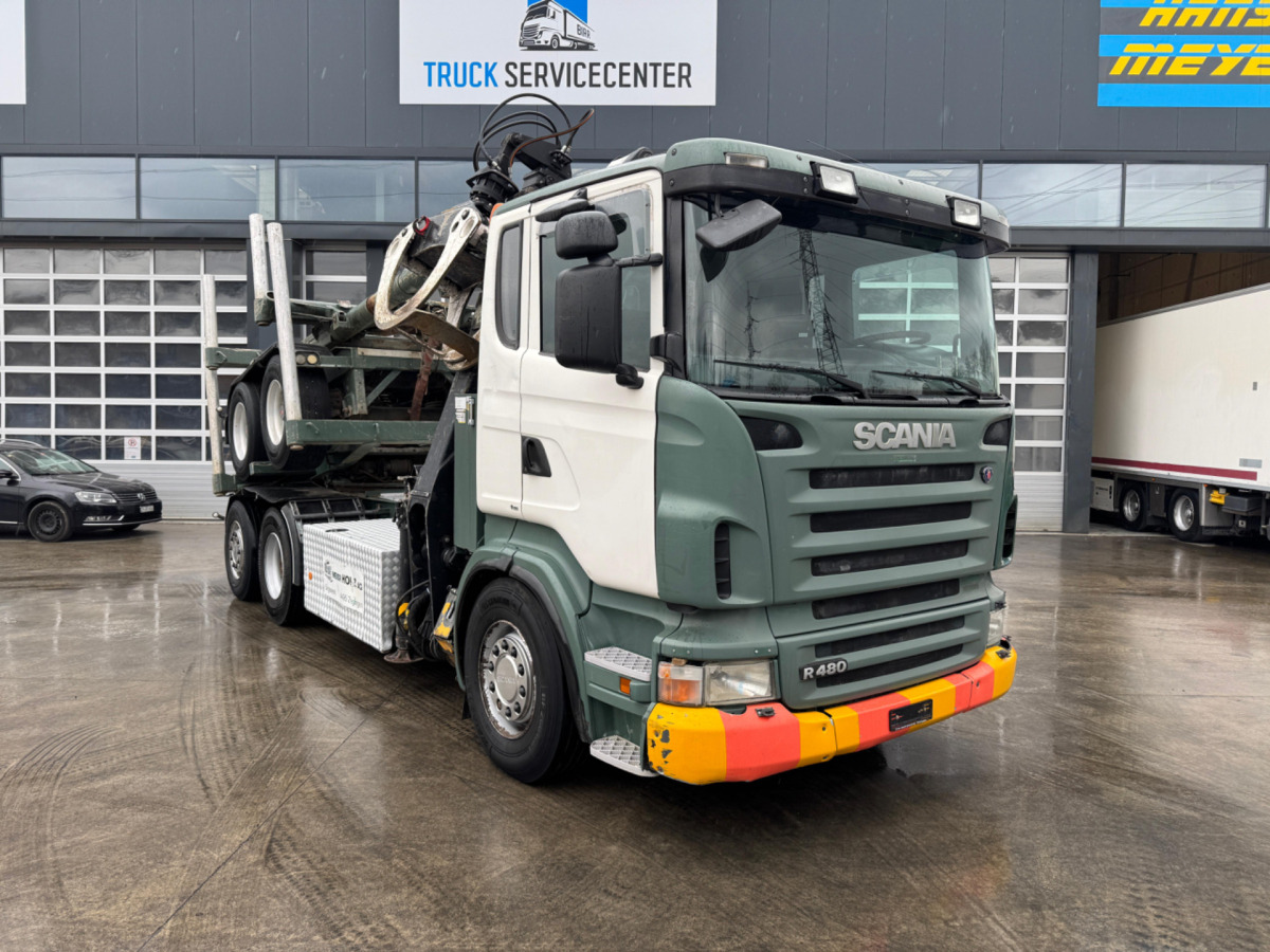 SCANIA R480 6x2 Loglift F265 mit Dolly - Camião de transporte de madeira: foto 3 SCANIA R480 6x2 Loglift F265 mit Dolly - Camião de transporte de madeira: foto 3