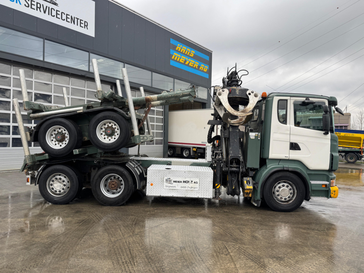 SCANIA R480 6x2 Loglift F265 mit Dolly - Camião de transporte de madeira: foto 4 SCANIA R480 6x2 Loglift F265 mit Dolly - Camião de transporte de madeira: foto 4