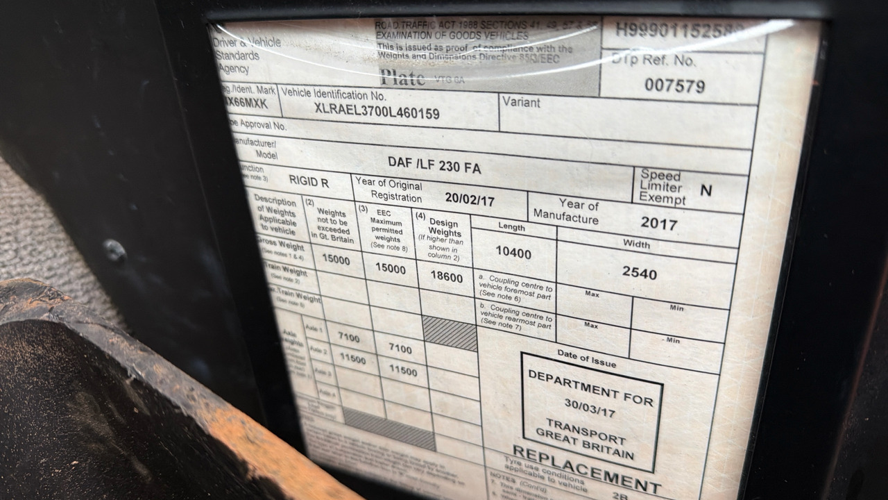 Camião furgão DAF LF 230: foto 11