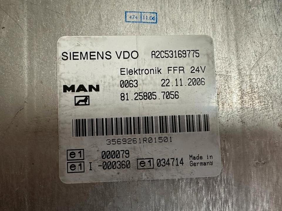 MAN SIEMENS VDO ELEKTRONIK FFR Steuergerät 81.25805.7056 - Centralina electrónica por Camião: foto 2 MAN SIEMENS VDO ELEKTRONIK FFR Steuergerät 81.25805.7056 - Centralina electrónica por Camião: foto 2