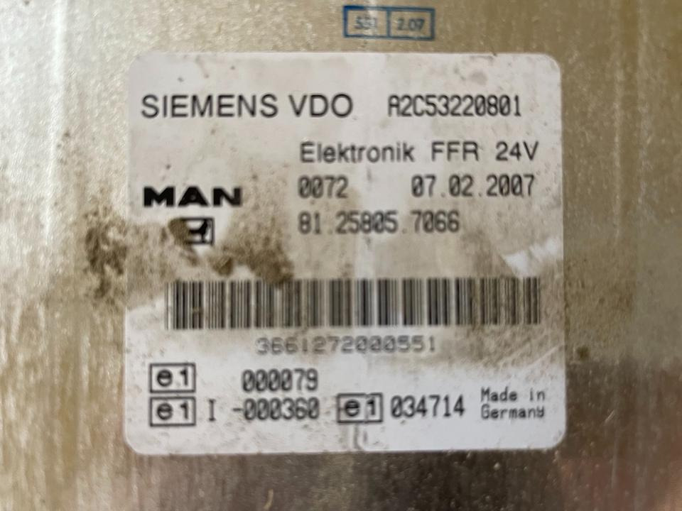 MAN SIEMENS VDO ELEKTRONIK FFR Steuergerät 81.25805.7066 - Centralina electrónica por Camião: foto 2 MAN SIEMENS VDO ELEKTRONIK FFR Steuergerät 81.25805.7066 - Centralina electrónica por Camião: foto 2