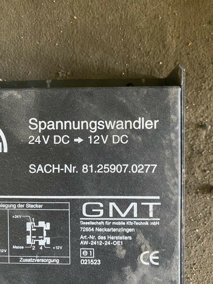 Spannungswandler Konverter 24V 12V MAN TGA 81259070277 - Sistema elétrico por Camião: foto 2 Spannungswandler Konverter 24V 12V MAN TGA 81259070277 - Sistema elétrico por Camião: foto 2
