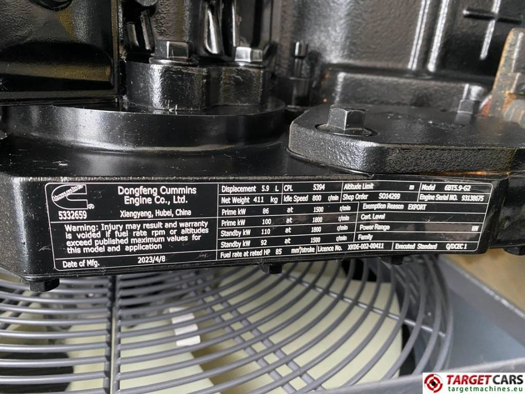Leasing de Atlas Copco QES80 Diesel 90KVA Generator 400/230V New Unused  Atlas Copco QES80 Diesel 90KVA Generator 400/230V New Unused: foto 14