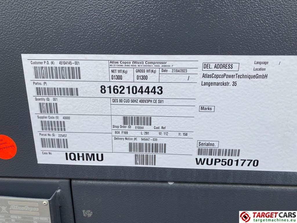 Leasing de Atlas Copco QES80 Diesel 90KVA Generator 400/230V New Unused  Atlas Copco QES80 Diesel 90KVA Generator 400/230V New Unused: foto 13