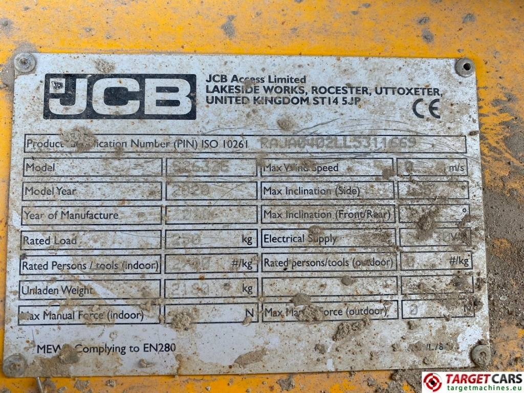 Plataforma de Tijera/ Plataforma de tesoura JCB S2632E Electric Scissor Work Lift 1010cm: foto 10