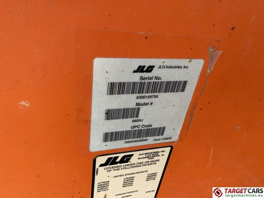 Plataforma telescópica JLG 660SJ Telescopic 4x4 Diesel Boom Work Lift 2232cm: foto 43