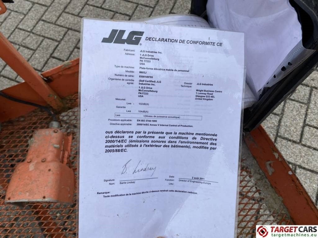 Plataforma telescópica JLG 660SJ Telescopic 4x4 Diesel Boom Work Lift 2232cm: foto 45