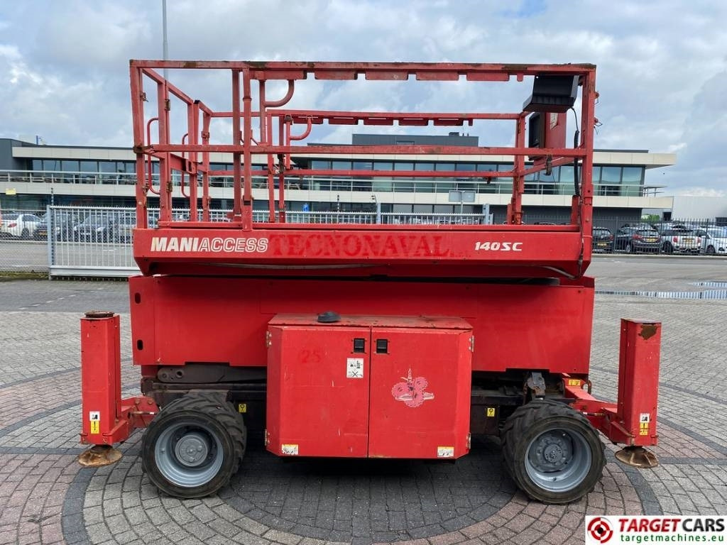 Plataforma de Tijera/ Plataforma de tesoura Manitou 140SC Diesel 4x4 Scissor Work Lift 1412cm: foto 32