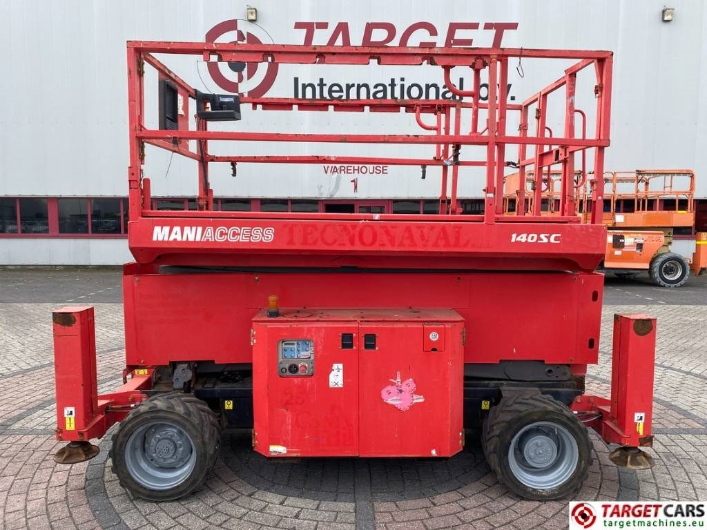 Plataforma de Tijera/ Plataforma de tesoura Manitou 140SC Diesel 4x4 Scissor Work Lift 1412cm: foto 33