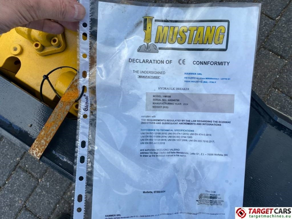 Martelo hidráulico por Máquina de construção novo Mustang HM550 Hydraulic Excavator Breaker Hammer 6~13T NEW: foto 16