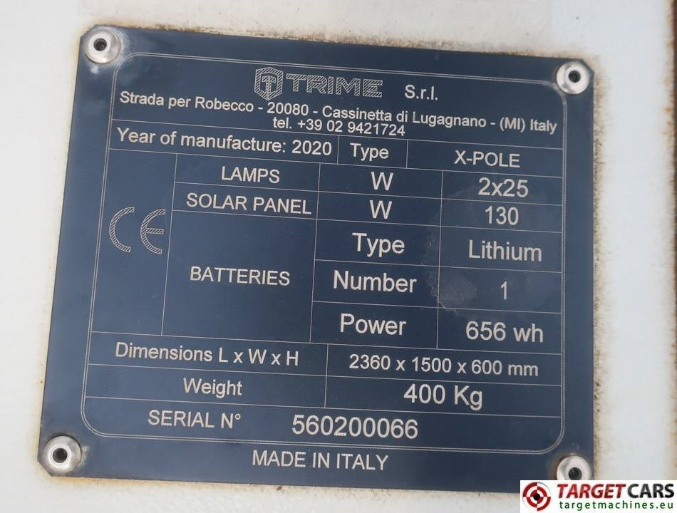 Torre de iluminação Trime X-Pole Tower Light 2x25W Led Solar Panel: foto 10