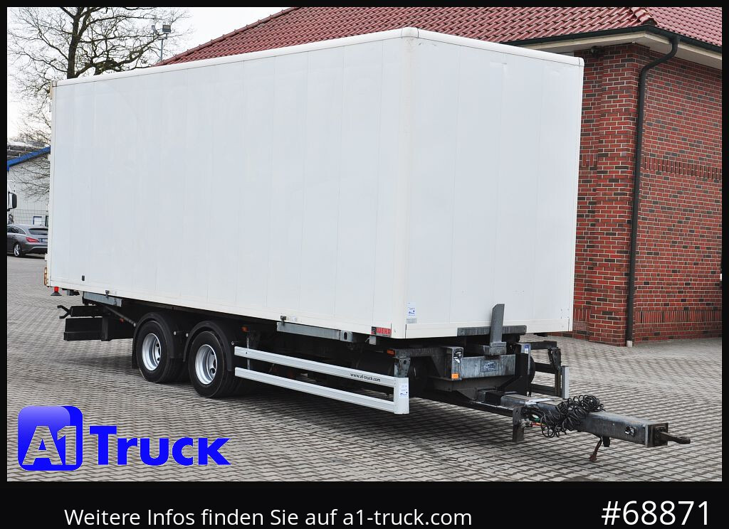 ACKERMANN 2 achs Koffer Wechselaufbau, Moebel, Lichtband - Reboque furgão: foto 1 ACKERMANN 2 achs Koffer Wechselaufbau, Moebel, Lichtband - Reboque furgão: foto 1