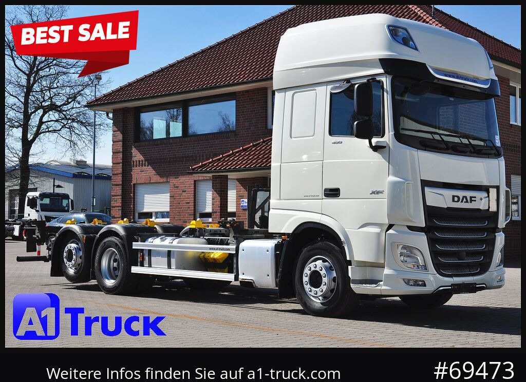 DAF DAF XF 480 FAR SSC Intarder Multiwechsler, 7.82 - Camião transportador de contêineres/ Caixa móvel: foto 1 DAF DAF XF 480 FAR SSC Intarder Multiwechsler, 7.82 - Camião transportador de contêineres/ Caixa móvel: foto 1