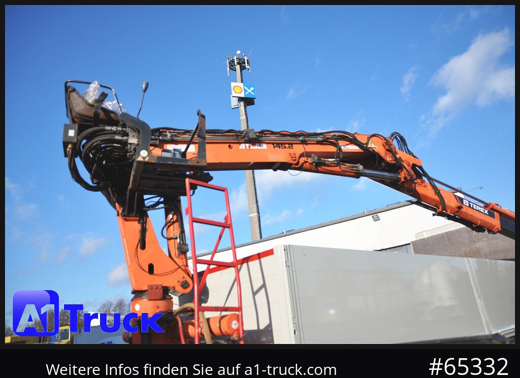 Camião de caixa aberta/ Plataforma, Camião grua DAF XF 440, Baustoff, Terex 145.2: foto 13