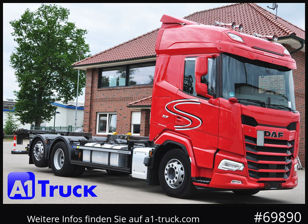 DAF XF 480, BDF, 7,45, 7,82, Lift-Lenkachse, - Camião transportador de contêineres/ Caixa móvel: foto 1 DAF XF 480, BDF, 7,45, 7,82, Lift-Lenkachse, - Camião transportador de contêineres/ Caixa móvel: foto 1