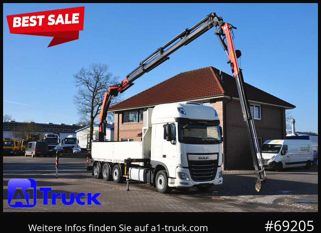 DAF XF 510 Kran PK 34.002, Seilwinde Funk - Camião grua: foto 1 DAF XF 510 Kran PK 34.002, Seilwinde Funk - Camião grua: foto 1