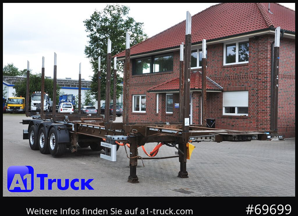 DOLL H3L-14XL Holz Tele, Lenkachse 275 tkm. - Semi-reboque transporte de madeira: foto 1 DOLL H3L-14XL Holz Tele, Lenkachse 275 tkm. - Semi-reboque transporte de madeira: foto 1
