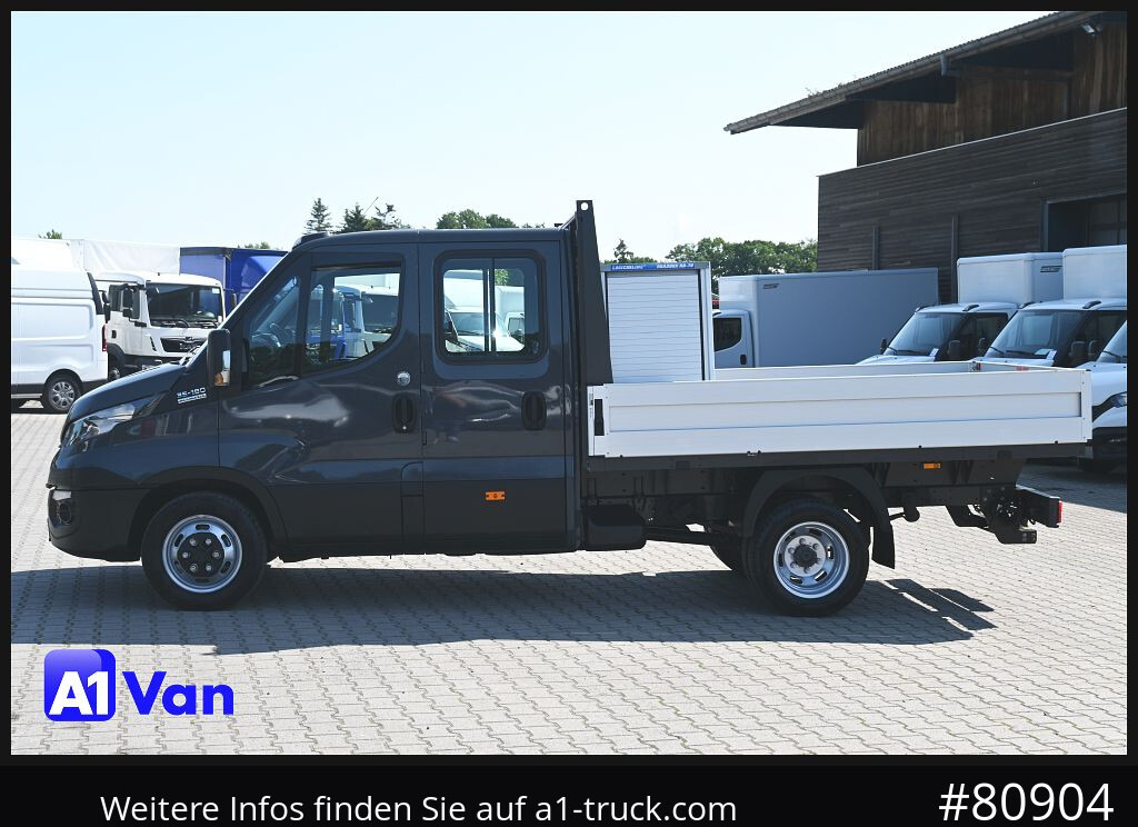 Carrinha de caixa aberta, Carrinha cabine dupla IVECO Daily 35C18 A8V Doka Pritsche, AHK, Tempomat, Stdhz.: foto 12