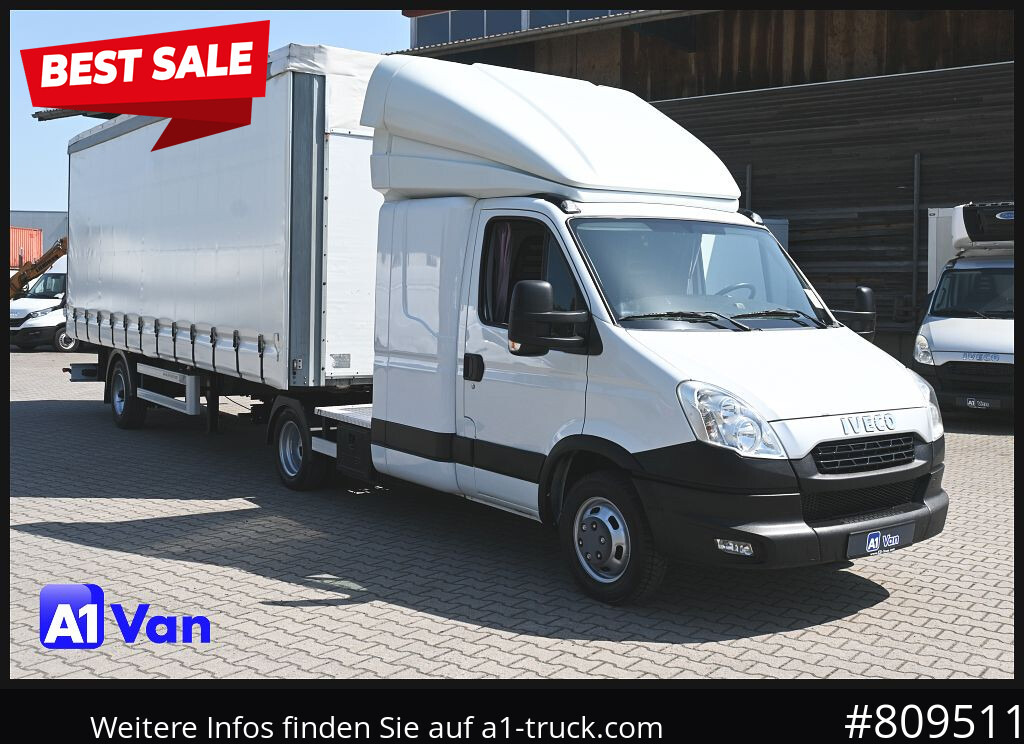 IVECO Daily 50C17 SZM, Klima, Tempomat, Schlafplatz - Carrinha de lona: foto 1 IVECO Daily 50C17 SZM, Klima, Tempomat, Schlafplatz - Carrinha de lona: foto 1