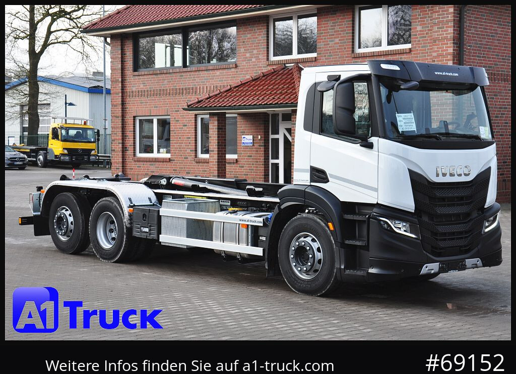 IVECO X-Way AD 420 Hiab 21S59 Lenk- Liftachse, - Camião polibenne: foto 1 IVECO X-Way AD 420 Hiab 21S59 Lenk- Liftachse, - Camião polibenne: foto 1
