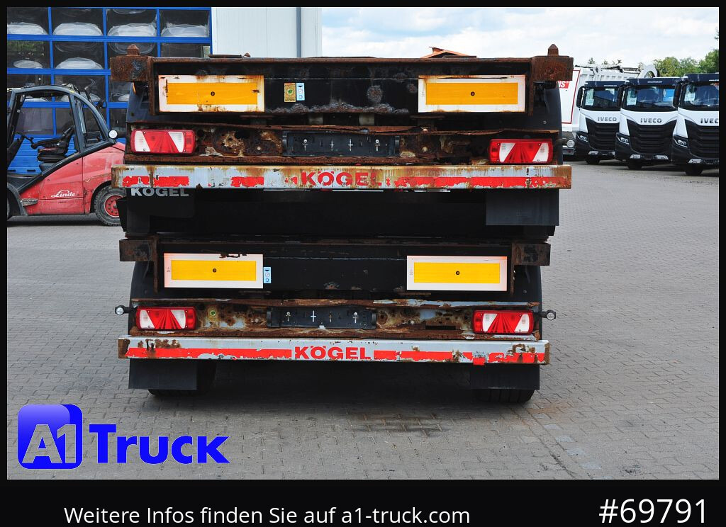 Semi-reboque transportador de contêineres/ Caixa móvel KOEGEL Port 40 Simplex Liftachse SAF: foto 10