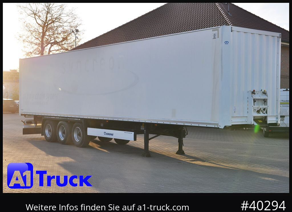 KRONE SDK 27, Koffer, 1 Vorbesitzer, Plywood, - Semi-reboque furgão: foto 1 KRONE SDK 27, Koffer, 1 Vorbesitzer, Plywood, - Semi-reboque furgão: foto 1