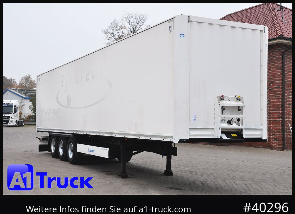 KRONE SDK 27, Koffer, 1 Vorbesitzer, Plywood, - Semi-reboque furgão: foto 1 KRONE SDK 27, Koffer, 1 Vorbesitzer, Plywood, - Semi-reboque furgão: foto 1