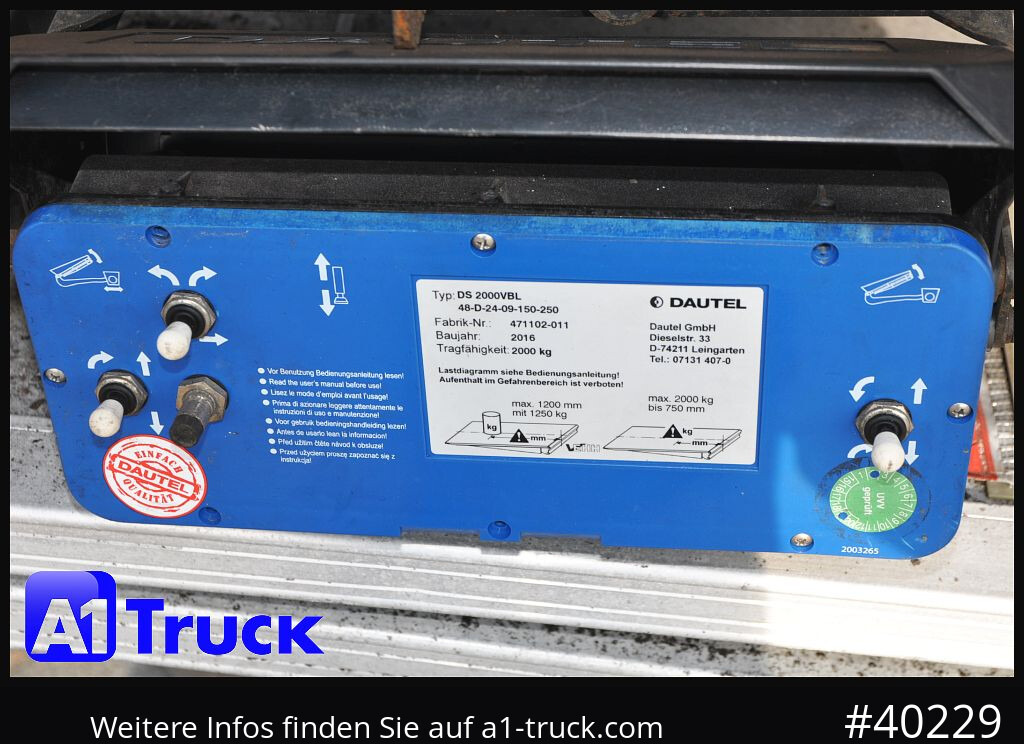 Semi-reboque frigorífico KRONE SDR 27 Carrier 1950. LBW, Taillift,Blumen, 3077Std.: foto 10