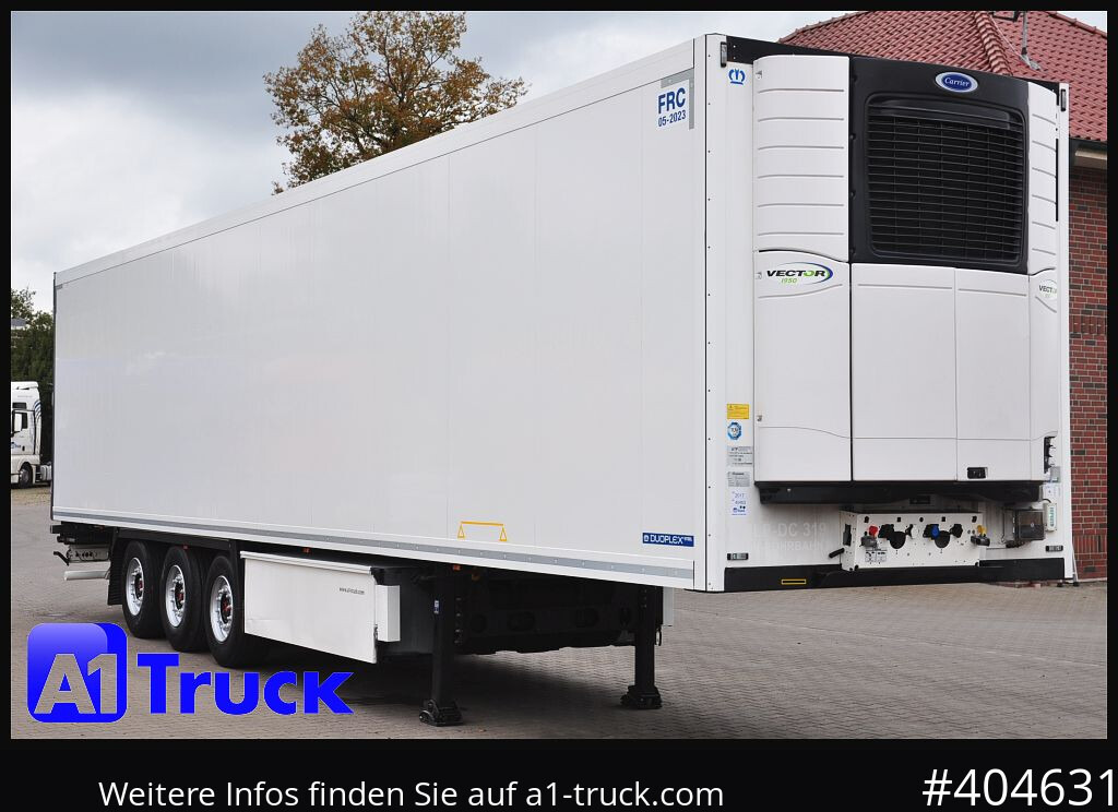 KRONE SDR 27, Rohrbahnen SAF Carrier Vector 1950, - Semi-reboque frigorífico: foto 1 KRONE SDR 27, Rohrbahnen SAF Carrier Vector 1950, - Semi-reboque frigorífico: foto 1