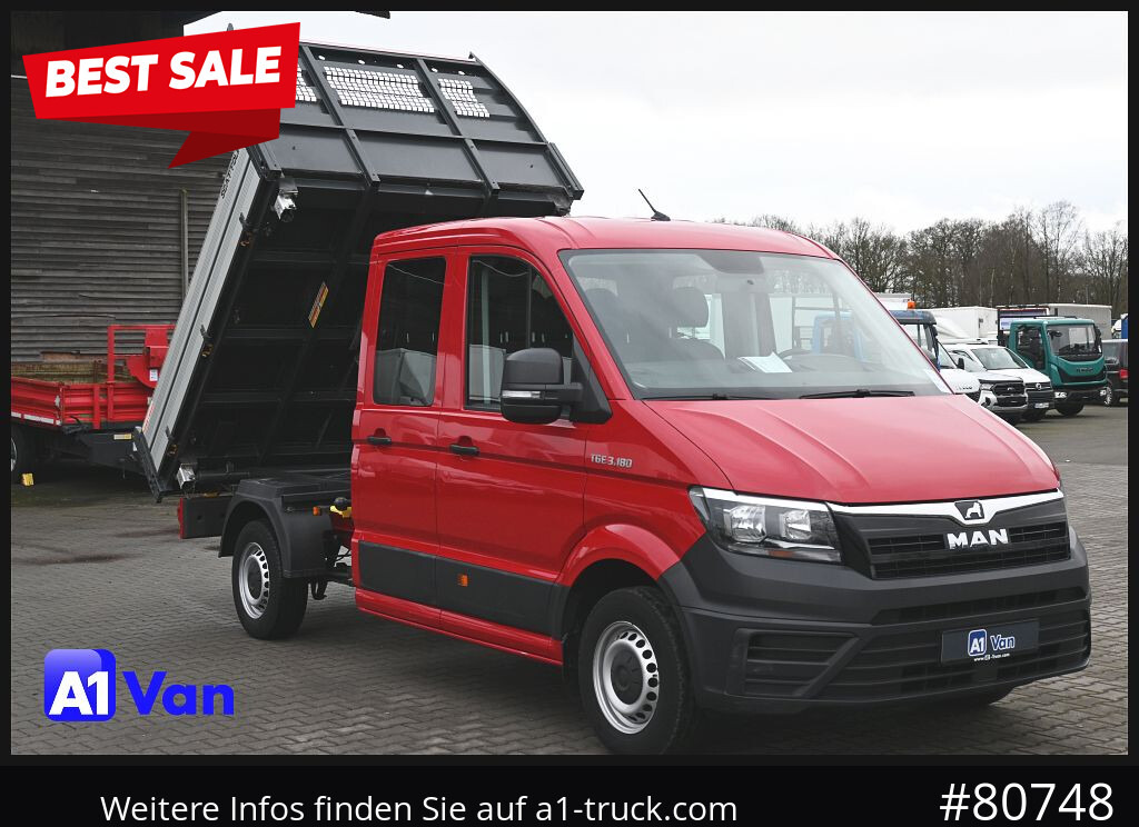MAN TGE 3.180 Doka Kipper,Klima, AHK - Carrinha basculante, Carrinha cabine dupla: foto 1 MAN TGE 3.180 Doka Kipper,Klima, AHK - Carrinha basculante, Carrinha cabine dupla: foto 1
