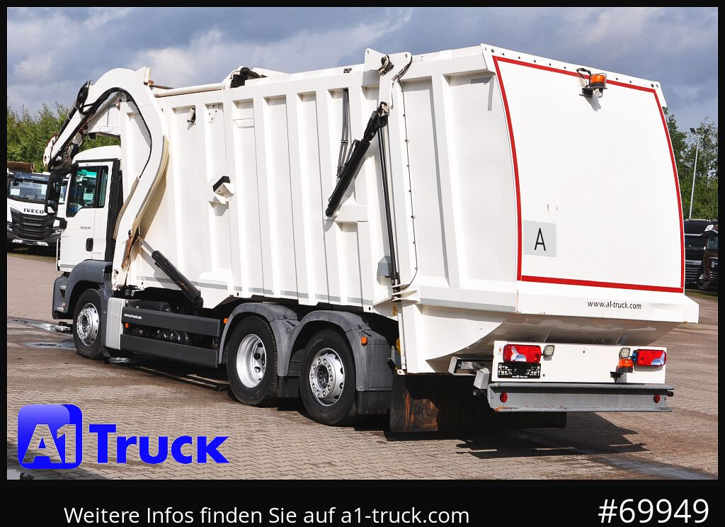Caminhão de lixo para transporte de lixo MAN TGS 26.320, Faun 533 Frontlader, Überkopflader Müllwagen,: foto 10