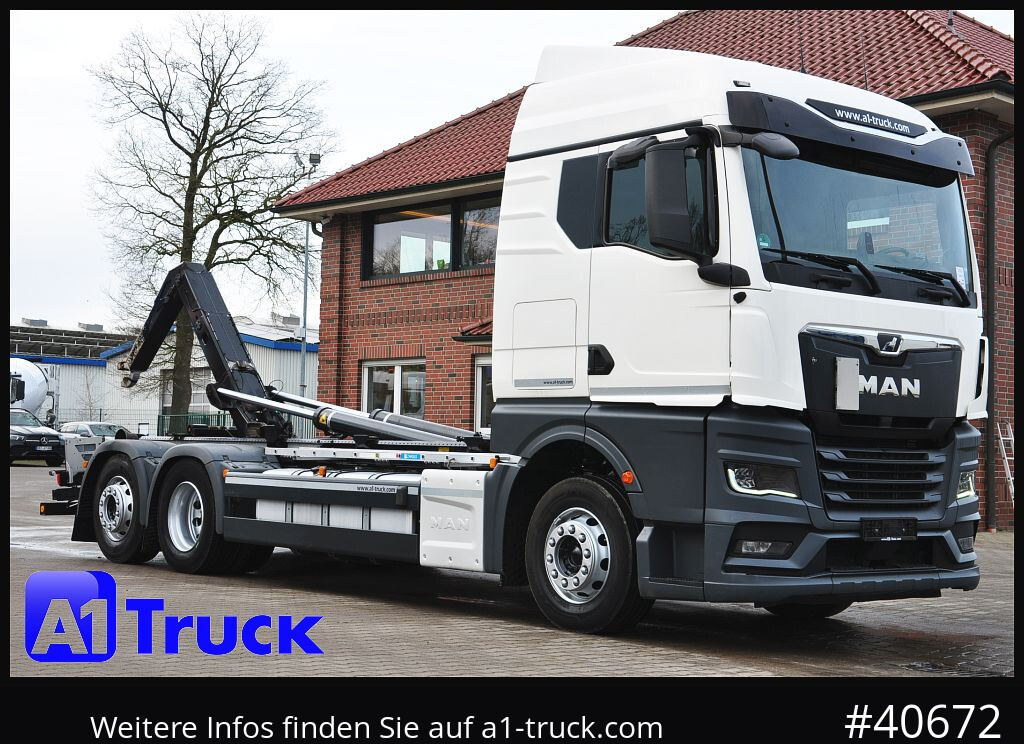 MAN TGS 26.470 BL, Meiller RS 21.70, Lenkachse, - Camião polibenne: foto 1 MAN TGS 26.470 BL, Meiller RS 21.70, Lenkachse, - Camião polibenne: foto 1