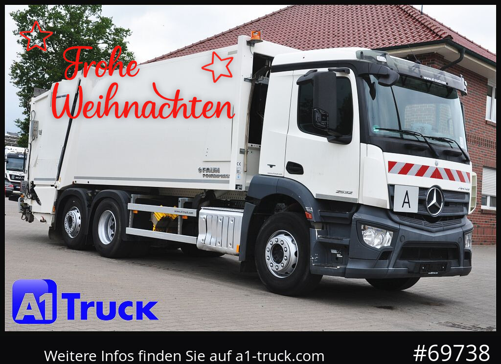 MERCEDES-BENZ Antos 2532 Faun Powerpress II Zöller Detla 2301, - Caminhão de lixo: foto 1 MERCEDES-BENZ Antos 2532 Faun Powerpress II Zöller Detla 2301, - Caminhão de lixo: foto 1