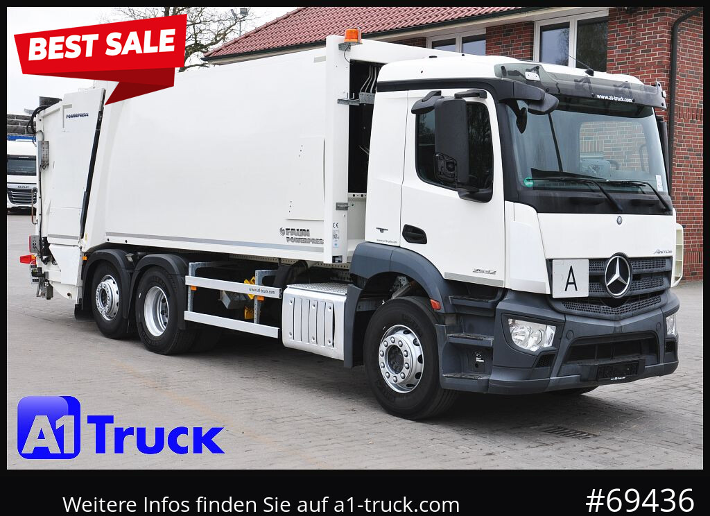 MERCEDES-BENZ Antos 2532 Faun Powerpresse II, - Caminhão de lixo: foto 1 MERCEDES-BENZ Antos 2532 Faun Powerpresse II, - Caminhão de lixo: foto 1