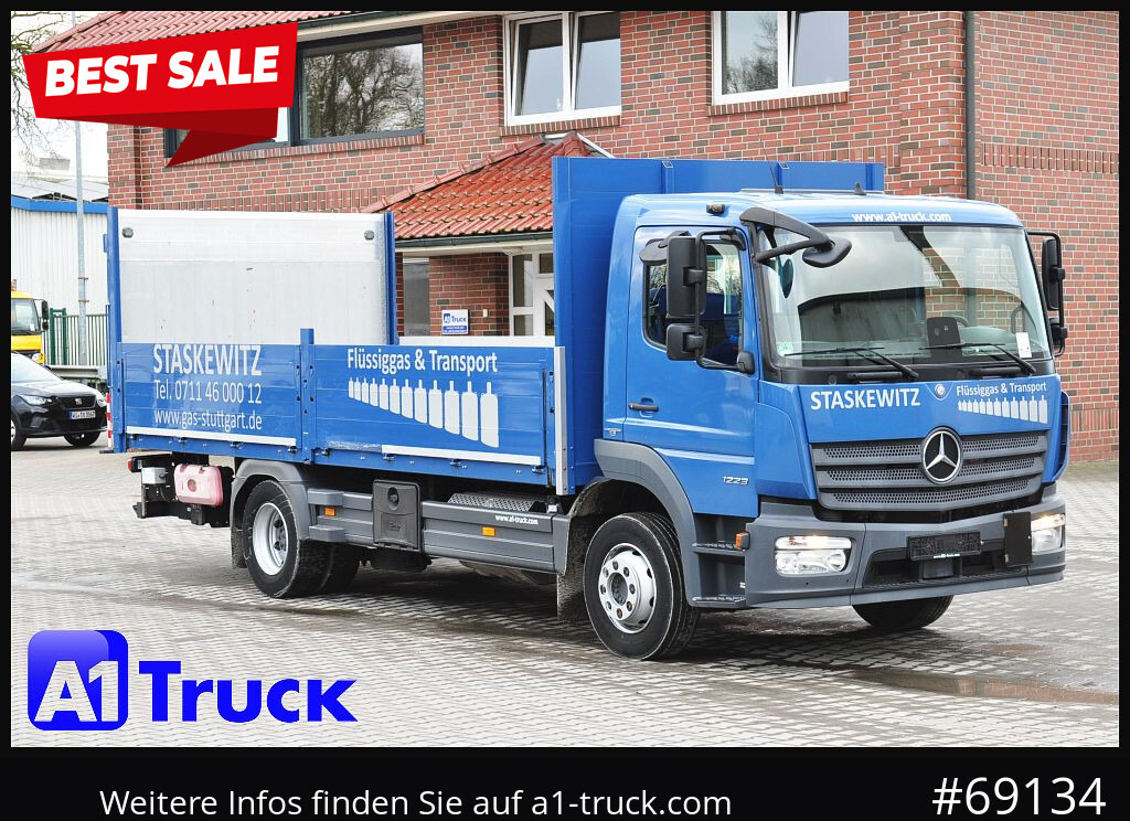 MERCEDES-BENZ Atego 1223 BL,LBW 1.5t. E6, Airbag, - Camião de caixa aberta/ Plataforma: foto 1 MERCEDES-BENZ Atego 1223 BL,LBW 1.5t. E6, Airbag, - Camião de caixa aberta/ Plataforma: foto 1