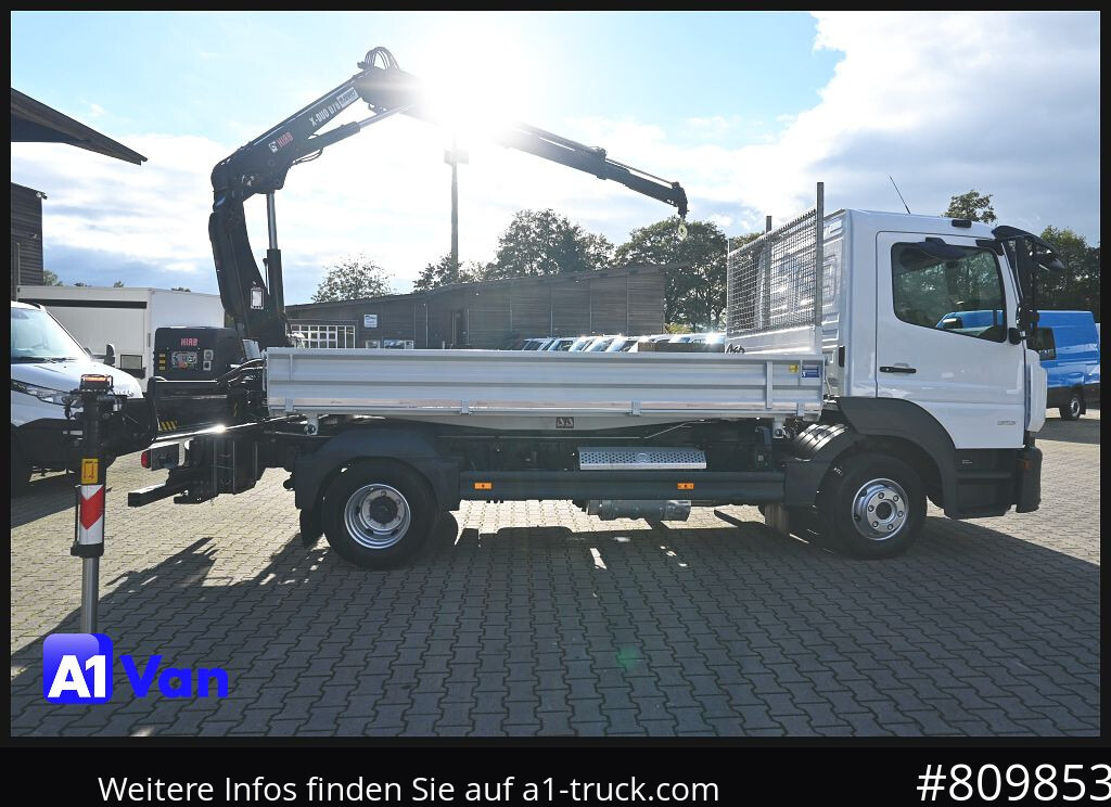 Camião basculante, Camião grua MERCEDES-BENZ Atego 816 Kipper Kran, Hiab, AHK, Klima: foto 8