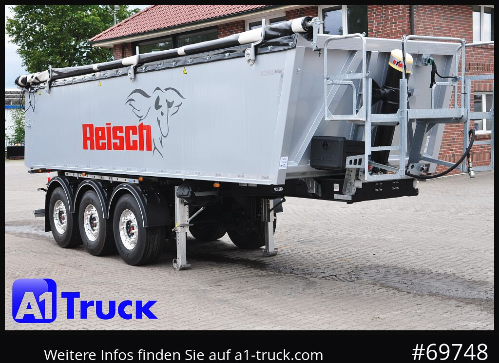 REISCH RHKS, Alu-Kippmulde 26m³, Lift SAF, - Semi-reboque basculante: foto 1 REISCH RHKS, Alu-Kippmulde 26m³, Lift SAF, - Semi-reboque basculante: foto 1