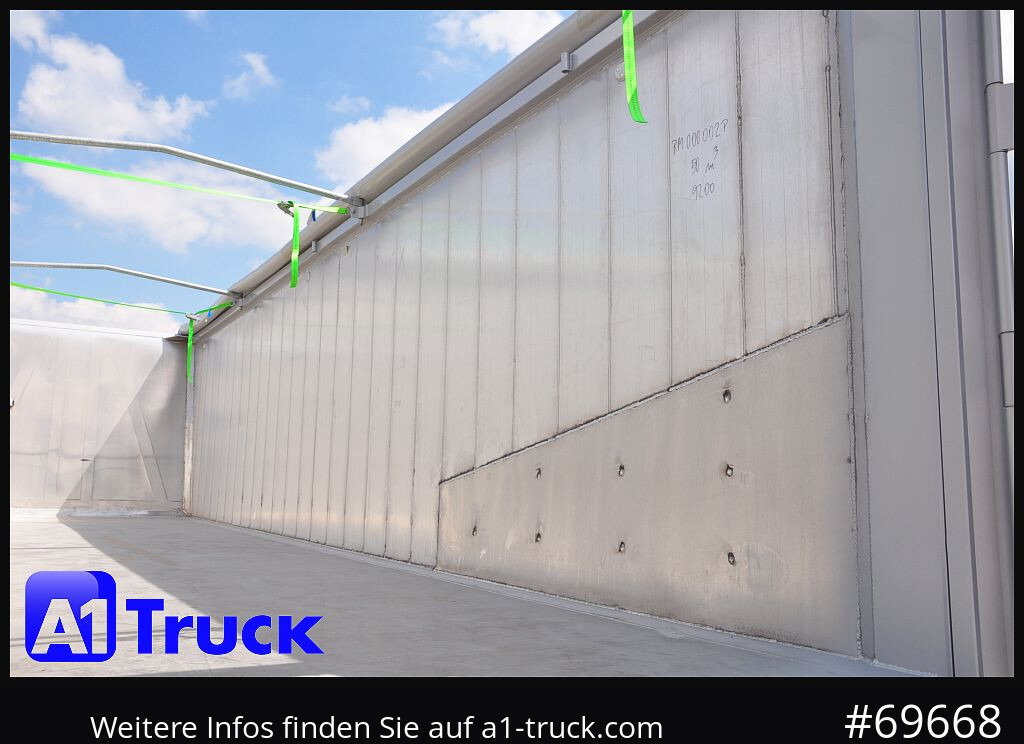 REISCH RHKS, Alu-Kippmulde 50m³, NEU Kombitüren, Alufelgen, Liftachse, - Semi-reboque basculante: foto 3 REISCH RHKS, Alu-Kippmulde 50m³, NEU Kombitüren, Alufelgen, Liftachse, - Semi-reboque basculante: foto 3