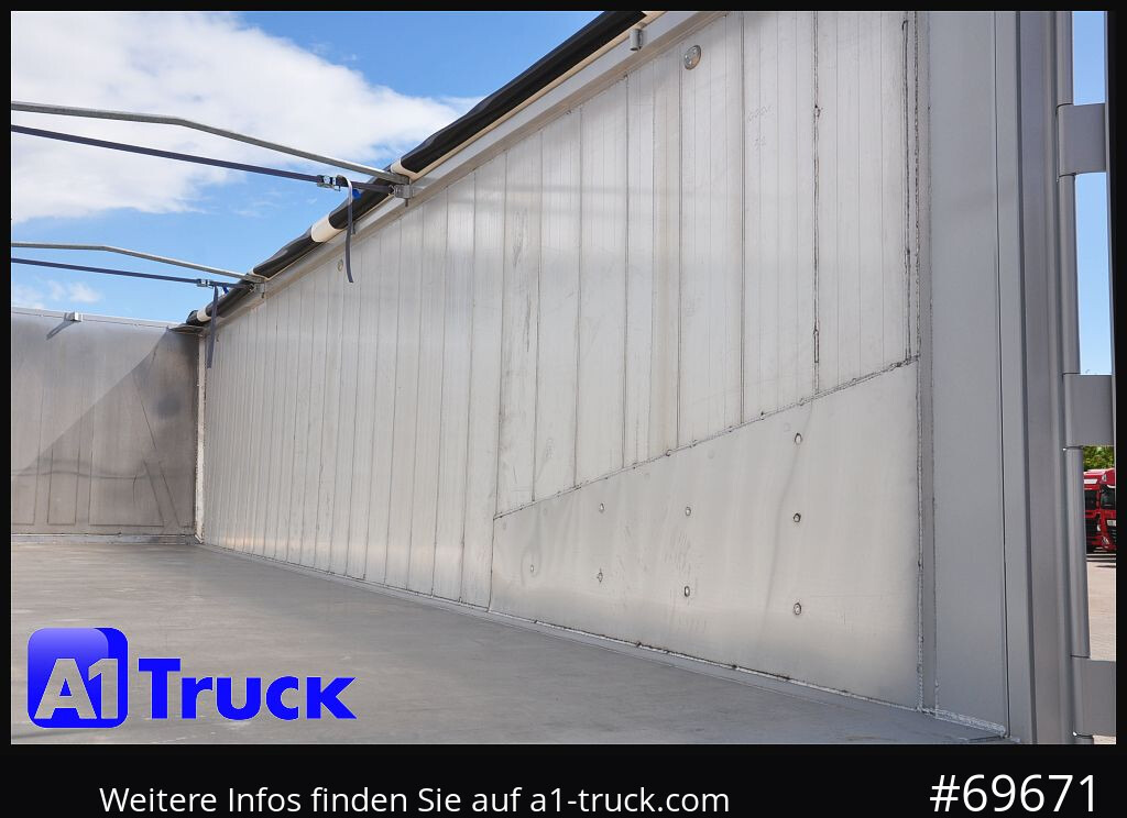 REISCH RHKS, Alu-Kippmulde 52m³, Kombitüren, Alufelgen, Liftachse, - Semi-reboque basculante: foto 3 REISCH RHKS, Alu-Kippmulde 52m³, Kombitüren, Alufelgen, Liftachse, - Semi-reboque basculante: foto 3