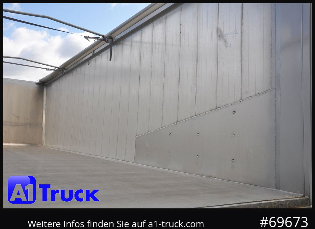 REISCH RHKS, Alu-Kippmulde 54m³, Kombitüren, Alufelgen, Liftachse, - Semi-reboque basculante: foto 2 REISCH RHKS, Alu-Kippmulde 54m³, Kombitüren, Alufelgen, Liftachse, - Semi-reboque basculante: foto 2